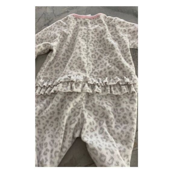 Little
wonders cat print microfleece pajama onesie 0-3M - Picture 2 of 3